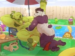 bara beard big_penis gay peashooter_(pvz) primal
