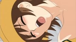00s 1girls 2004 animated animated brown_hair closed_eyes drooling female female hat implied_sex kininaru_kimochi molestation rape rikako_sawada shirt short_hair tagme
