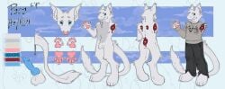 absurd_res animal_genitalia anthro avenged_sevenfold balls big_ears black_bottomwear black_clothing black_jeans black_pants blep blue_eyes blue_knot blue_penis bottomwear claws clothing curleyfriez denim denim_bottomwear denim_clothing dragon erection flaccid fully_sheathed fur furred_dragon furred_scalie genitals gore grey_body grey_clothing grey_fur grey_sweater grey_topwear hi_res horn jeans knot knotted_penis long_tail looking_at_viewer male model_sheet mythological_creature mythological_scalie mythology pants para_(parathedragon) pawpads penis pink_pawpads scalie sheath solo sweater tail toe_claws tongue tongue_out topwear white_balls white_body white_fur white_sheath