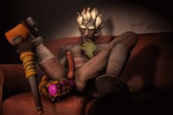 3d animated bandage biting_finger biting_lip blonde_hair boots dildo dildo_in_ass dildo_insertion dildo_penetration erection hard_cock junkrat legs_apart legs_spread looking_at_viewer male male_only masturbation masturbation_(male) masturbation_only overwatch overwatch_2 penis pink_dildo prosthetic prosthetic_arm prosthetic_leg seductive_look seductive_smile sex_toy sitting_on_couch solo solo_male tattoo touching_self vibrating_dildo viewed_from_below xixixiye