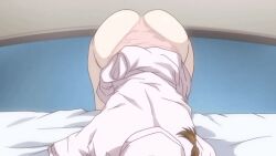 10s 1boy 1girls 2014 animated animated ass blush braid breasts censored closed_eyes curvy fellatio female female hospital_bed huge_ass konna_ni_yasashiku_sareta_no large_breasts nurse nurse_cap open_clothes panties pantyhose penis pink_panties straight tagme thighs twin_braids yukari_fujita