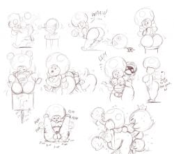 1girls 7boys ass big_ass big_breasts boo_(mario) bubble_butt chain_chomp creampie cum_in_pussy eating_ass fat_ass fellatio female gangbang joaoppereiraus luigi male male/female mario mario_(series) multiple_boys mushroom mushroom_girl mushroom_humanoid naked nintendo paizuri partially_clothed penetration piranha_plant sex shortstack spitroast straight straight_sex thick_thighs thigh_sex toadette yoshi