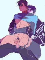 batman_(series) crying crying_with_eyes_open dc dc_comics dick_grayson gay gay_anal gay_rape gay_sex jason_todd male male_only male_penetrated male_penetrating_male male_rape_victim nightwing rape red_hood_(dc) ripped_clothing tight_clothing torn_clothes yaoi 和风