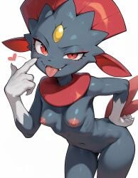 1female 1girls 2025 2025s ai ai-created ai_art ai_assisted ai_generated anthro anthro_female anthrofied areola areolae ass ass_from_the_front belly_button big_breasts breasts butt_from_the_front claws closed_mouth creatures_(company) digital_media_(artwork) eyebrows eyelashes fang fang_out fangs female female_anthro female_focus female_only forehead_gem forehead_jewel furry furry_female game_freak gem_on_forehead gen_4_pokemon generation_4_pokemon grey_body grey_fur heart heart_symbol illustrious_(stable_diffusion) katalystnya large_areolae large_breasts looking_at_viewer naked naked_anthro naked_female navel nintendo nipples nude nude_anthro nude_female pokémon_(species) pokemon pokemon_(anime) pokemon_(creature) pokemon_(franchise) pokemon_(game) pokemon_(species) pokemon_dppt pokemorph pony_diffusion_(model) pony_diffusion_xl pussy red_eyes simple_background smile smiling smiling_at_viewer smug smug_face smug_smile solo solo_female solo_focus stable_diffusion stomach tail teeth thick_thighs thighs tongue tongue_out upper_body vagina video_games weavile white_background white_claws wide_hips