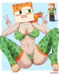 alex (minecraft) from microsoft by ryuujinart