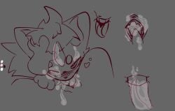 absurd_res animal_genitalia anthro blush bodily_fluids cum cum_in_mouth cum_inside cum_on_face duo erection felid fur genital_fluids genitals gyga hair hand_on_head heart_pupils heart_symbol hi_res internal internal_fellatio internal_oral looking_at_viewer looking_pleasured looking_up male male/male male_penetrated male_penetrating male_penetrating_male mammal penetration penile penis seductive sex slit_penetration slit_play solo_focus tapering_penis tongue tongue_fetish