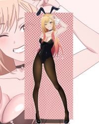 big_breasts big_butt big_thighs big_titties breasts bunny_ears bunny_girl bunny_girl_suit bunnysuit curvaceous curvaceous_female curvaceous_figure curvy curvy_figure curvy_hips female female_focus female_only gyaru kitagawa_marin long_hair looking_at_viewer ryuujinart sono_bisque_doll_wa_koi_wo_suru yellow_hair