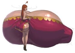 1girls annessa_(ura86200980) breasts_bigger_than_body breasts_bigger_than_head breasts_bigger_than_torso bubble_butt colossal_breasts huge_ass hyper hyper_breasts looking_back solo_female tagme ura86200980