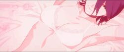 2girls 3d animated chainsaw_man female female_focus female_only lingerie makima_(chainsaw_man) no_sex pink_lingerie purple_hair red_hair reze_(chainsaw_man)