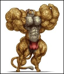 abs b9tribeca biceps big_muscles bulge cheetah feline huge_muscles large_muscles male muscles muscular muscular_arms muscular_legs muscular_male muscular_thighs pecs tail