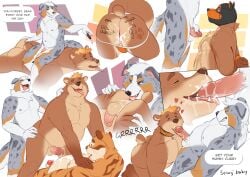 absurd_res anal anal_sex animal_mask anthro arms_tied australian_shepherd bear blood bodily_fluids bound burrbles canid canine canis chastity_cage chastity_device cigar civetstranj clothing cuckold cum cum_in_ass cum_in_mouth cum_inside domestic_dog domination duo gay gay_male genital_fluids herding_dog hi_res jockstrap kiba_ru male male/male mammal mask oral oral_penetration pastoral_dog penetration pet petplay pup_mask rimming scratching sex sheepdog slave small_dom_big_sub underwear urine watersports yaoi