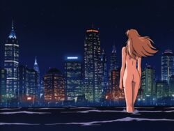 1girls agent_aika aika_sumeragi animated ass breasts brown_hair completely_nude completely_nude_female female female_only human large_breasts light-skinned_female light_skin long_hair nude_female outdoor_nudity outdoors public_nudity screencap solo solo_female