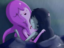 adventure_time female marceline multiple_girls princess_bubblegum the-butch-x the_butcher_(artist) yuri