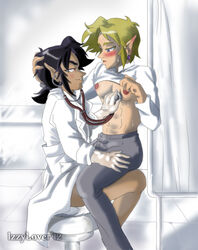 dark_link four_swords gay izzylover labcoat link male medical science the_legend_of_zelda