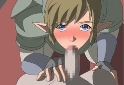 angelofhapiness animated censored gay hat link male oral the_legend_of_zelda yaoi