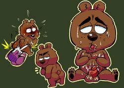 anthro balls brickleberry cum cum_in_ass cum_in_balls cum_inside cum_on_face cum_on_stomach disembodied_penis humanoid_penis male male_only malloy_(brickleberry) mammal penetration penis torquewintress ursid yaoi