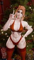 freja (overwatch) from christmas by opala3d