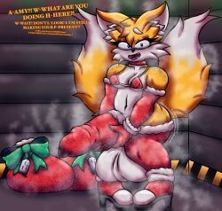 absurd_res animal_humanoid anthro armwear balls big_balls big_penis bikini bikini_top blue_eyes bottom_heavy bottomless canid canid_humanoid canine canine_humanoid clothed clothing condom condom_balloon dipstick_tail elbow_gloves erection femboy filled_condom footwear fox fox_ears fox_humanoid fox_tail freckled_face freckles fur genitals gloves handwear hi_res high_heels holding_penis humanoid imminent_orgasm legwear male mammal mammal_humanoid markings masturbation mistyy_dark_story_(artist) multicolored_body multicolored_fur penis sega sexual_barrier_device shocked shoes short_stack small_but_hung solo sonic_(series) sonic_the_hedgehog_(series) surprised swimwear tail tail_markings tails tails_the_fox thick_penis thick_thighs thigh_highs two-piece_swimsuit two_tone_body two_tone_fur wearing_condom white_body white_fur yellow_body yellow_fur