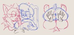 2d_(artwork) anthro anus bat big_ass big_breasts eonbnnuy female hedgehog male nipples nude open_mouth paizuri pussy rabbit rouge_the_bat saliva saliva_on_penis sega shadow_the_hedgehog sonic_(series) sonic_the_hedgehog_(series) tail tongue tongue_out tribadism vanilla_the_rabbit wings
