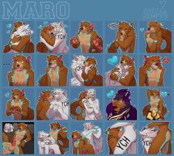 absurd_res anal anal_sex animal_genitalia animal_penis anthro ass balls bite biting_another bottomless brown_fur bulge canid canine canine_genitalia canine_penis canis clothed clothing fellatio fur furry genitals hi_res knot knotted_penis leash leash_pull licking making_out male male/male mammal maro_lupus neck_bite nude oral penetration penile penis sex sheath sticker_pack tongue tongue_out topless wolf zempy3