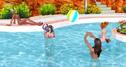 3d alisa_bosconovitch aqua_(kingdom_hearts) ayane_(doa) cassandra_alexandra castanic casual claire_redfield crossover dark-skinned_female dark_skin dead_or_alive dead_or_alive_xtreme_beach_volleyball disney dynasty_warriors eclair_farron elin female final_fantasy final_fantasy_x final_fantasy_xiii final_fantasy_xiii-2 high_elf human isabella_valentine jill_valentine jill_valentine_(julia_voth) juliet_starling kasumi_(doa) kingdom_hearts lighting lollipop_chainsaw mod nipples oerba_dia_vanille oerba_yun_fang_(ff_xiii) pool poolside public resident_evil serah_farron setsuka sherry_birkin soul_calibur square_enix swimming_pool tan tekken tera_online yang_yuanji yuna