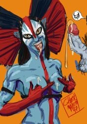 alien alien_girl avatar avatar:_fire_and_ash avatar:_the_way_of_water big_penis blue_skin cum lobo_(dc) na'vi varang