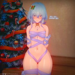 the shorekeeper (wuthering waves) from christmas by phoenixkoi