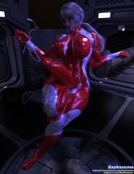 samus aran from metroid by kazkazuma