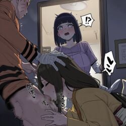 !? 1boy 2girls ai_generated ass big_ass big_breasts blowjob blush bob_cut boruto:_naruto_next_generations breasts brother_in_law_and_sister_in_law brown_hair byakugan caught caught_in_the_act cheating cheating_husband completely_nude cucked_by_sister cuckquean embarrassed eyeless eyeless_male female hair_between_eyes handjob hi_res husband_and_wife hyuuga_hanabi hyuuga_hinata kimono kneeling light-skinned_female light-skinned_male light_skin long_hair looking_at_another looking_at_partner looking_at_viewer male muscular muscular_male naruto naruto_(series) netorare nipples ntr nude on_bed oral oral_sex penis pleasure_face ponytail purple_hair pussy sex shirt short_hair siblings sisters skirt straight sucking sucking_penis surprised surprised_expression thxxx59 toned toned_female uncensored uzumaki_hinata uzumaki_naruto voyeur voyeurism walk-in whisker_markings whiskers white_eyes yellow_hair