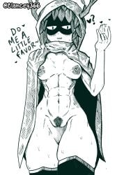 1girls abs adventure_time adventure_time:_fionna_&_cake antlers average_breasts big_areolae black_and_white blush blushing branch_horns bush casual clancey366 cloak crosshatching druid female female_only finger_gesture fingering_gesture fionna_and_cake fit gesture gesturing_at_viewer grin heart heart_symbol hood hood_up horn horns huntress_wizard leaf leaf_hair medium_breasts monochrome motion_blur motion_lines muscular no_bra no_color no_panties no_underwear non-human nonsexual nonsexual_nudity obscured_eyes obscured_face open_clothes outerwear partially_clothed partially_clothed_female partially_nude pubes pubic_hair scary scary_face six_pack sketch smile smile_at_viewer solo squished_thigh standing sweat thick_thighs thigh_gap thigh_highs tomboy