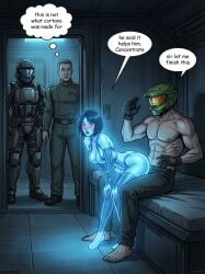 cortana from halo (game) by darkeffect