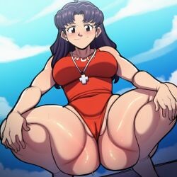 katsuragi misato from neon genesis evangelion by zombietux
