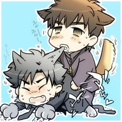 fate/stay_night fate/zero fate_(series) kirei_kotomine kiritsugu_emiya tagme yaoi