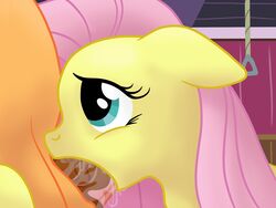 applejack_(mlp) earth_pony equine female flareponyta fluttershy_(mlp) friendship_is_magic fur male my_little_pony pony smooth_skin straight