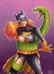 barbara_gordon batgirl batman_(series) dc female geckup human rosita_amici snake