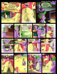 anus apple_bloom_(mlp) applejack_(mlp) dragon_you_over_(kitsune_youkai) equine female friendship_is_magic horse kitsune_youkai my_little_pony page_34 pony pussy smooth_skin spike_(mlp)