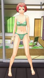 bra illusion_soft kumano megumi panties pink_hair small_breast waiting wakeari!