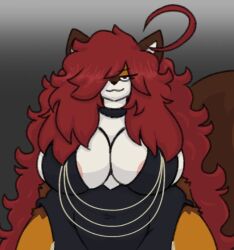 1girls anthro anthro_only areolae big_breasts breasts cleavage female furry furry_only huge_breasts lesbian maple_(mexifurfoof) mexifurfoof no_humans thick_thighs wide_hips