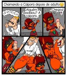 anal anal_sex big_ass big_butt big_thighs blowjob caipora doggy_style enty folclore_brasil i.p_i.d masturbation no_humans oc orange_skin portuguese_text pulling_hair red_hair slap_mark slapping_ass sunglasses various_positions white_man