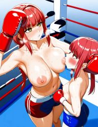 2024 2girls ai_generated areolae big_breasts blush boxing boxing_gloves boxing_ring breast_size_difference breast_suck breast_sucking breastfeeding breasts chainsaw_man curvy_milf female hand_on_head huge_breasts large_areolae large_breasts lesbian_focus lesbian_only looking_at_partner makima_(chainsaw_man) milf nipples pleasure_face red_hair size_difference small_breasts sucking sucking_huge_breast sucking_nipples sweat taller_woman thin_female woman_only woman_sucking_breast young_woman young_woman_and_milf younger_female yuri