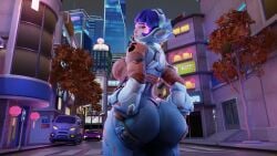 3d 3d_render ass ass_bigger_than_head ass_focus ass_grab back_view big_ass big_breasts big_butt exibitionism huge_ass huge_breasts juno_(overwatch) looking_at_viewer looking_back overwatch overwatch_2 pleasure_face public temple_of_sins