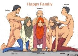 3boys 3girls all_fours ass bent_over big_ass big_breasts boy breasts brother brother_and_sister cum cum_drip cum_in_pussy cum_inside doggy_style family family_sex father father_and_daughter female from_behind grandfather grandfather_and_granddaughter grandfather_and_grandson grandpa harem hijab hijabi huge_ass huge_breasts incest incest_(lore) islam large_ass large_breasts light-skinned_female light-skinned_male light_skin male mother mother_and_daughter mother_and_son multiple_boys multiple_girls muslim muslim_female muslim_male old_man sex sister straight text white_background