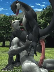 black_jackal equine furry gay horse horsecock male no_humans penis sex