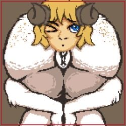 anal anal_vore animated anthro anus ass big_butt bovid caprine death digestion digital_media_(artwork) fart female female/female goat humanoid loop mammal pixel_(artwork) pixel_animation pixelg praise_da_booty_(meme) puffy_anus sheep thick_thighs vore