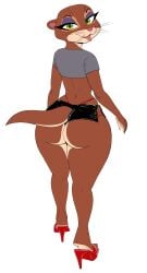 callmewritefag disney furry huge_ass milf mrs._otterton slutty_outfit wide_hips zootopia