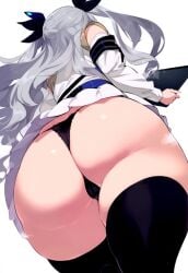 ass hololive hololive_indonesia vestia_zeta viewed_from_below virtual_youtuber