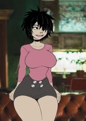 absurd_res asian asian_female big_breasts breasts fully_clothed gorillaz hi_res japanese japanese_female mc_vries music_(culture) noodle_(gorillaz) noodle_(jaguar) tagme