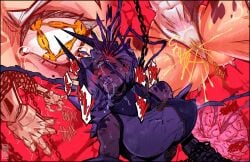 big_breasts breasts dragonborn dragonborn_(dnd) dripping_pussy drooling dungeons_and_dragons exhibitionism female massive_breasts mind_break mouth_focus nude on_floor open_mouth piss_puddle pussy pussy_focus tagme urine wet yoyoro