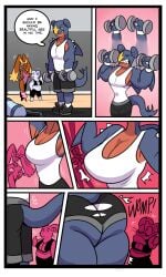 anthro comic garchomp gym hourglass_expansion mtf_transformation tank_top