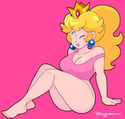 princess peach from mario (series) by funnyhoohooman